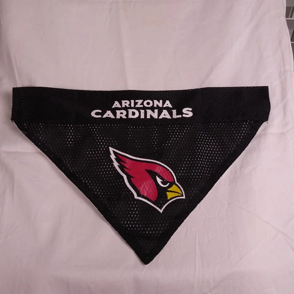Arizona Cardinals dog jersey‎ bandana & water tumbler. Never used.